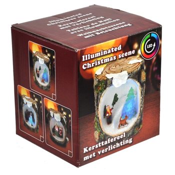 KERSTTAFEREEL MET LED VERLICHTING (6st.)
