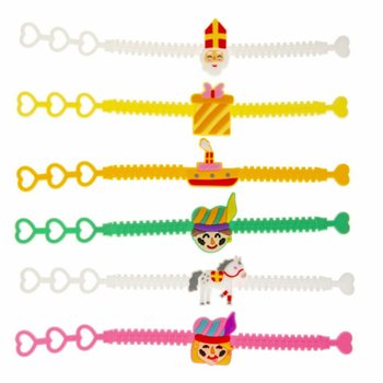 SINTERKLAAS - KINDER SILICONE ARMBANDEN (12st.)