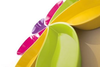 ZAK! DESIGNS  - TAFEL ART FLORA BLAD SNACKSET VAN 7 STUKS (1set.)