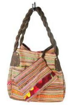 Art.nr: 97725C - B-FAIR TAS BROCADE KLEIN BRUIN (1st)