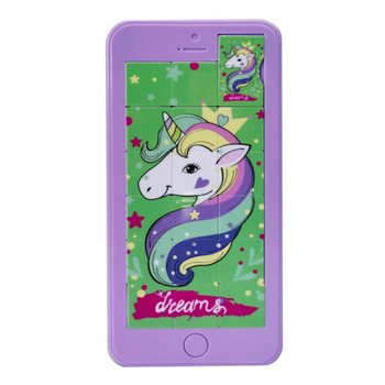 GSM SCHUIFPUZZEL &ndash; UNICORN / EENHOORN - 8x16CM  (24st.)