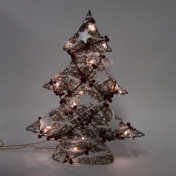 GROTE LICHTGEVENDE DECORATIE KERSTBOOM 50 CM. (1st.)