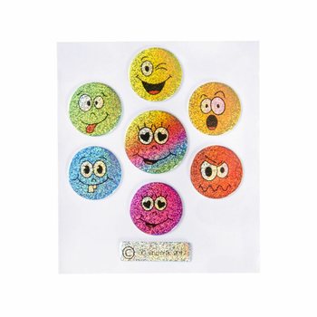 GLITTER STICKERS - MODEL: SMILEY (100st.)