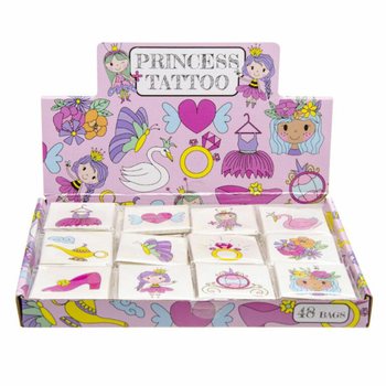 FUN TATTOO&rsquo;S - MODEL: PRINSES, Elk pakje 12x Tattoo&rsquo;s (48st.)