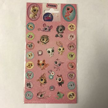 STICKERS: LITTLE PETSHOP,  Afm. 20 x 10 Cm. (10st.)