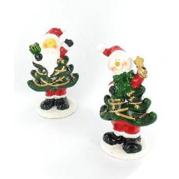 WAXINEHOUDER MODEL KERSTBOOM MET FIGUUR (4st.)