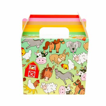 MENUBOX / TRAKTATIEDOOSJE BOERDERIJ 14x10x17 Cm. (12st.)