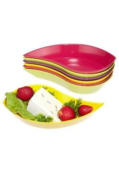 ZAK! DESIGNS  - TAFEL ART FLORA BLAD SNACKSET VAN 7 STUKS (1set.)