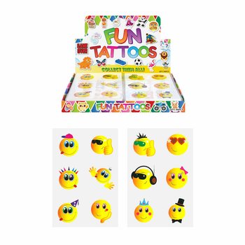 FUN TATTOOS - MODEL: SMILEY IN DISPLAY (96st.)