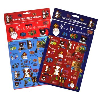 SINT EN PIET AFTELKALENDER - MODEL 1 (12st.)