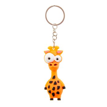 Funny Dieren Sleutelhangers - Mix dieren met grote ogen (48st.)