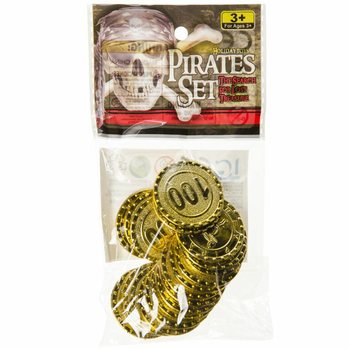 20 STUKS PIRATEN GELDSTUKKEN IN DISPLAY (48st.)
