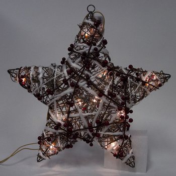 GROTE LICHTGEVENDE DECORATIE KERSTSTER 45 CM. (2st.)