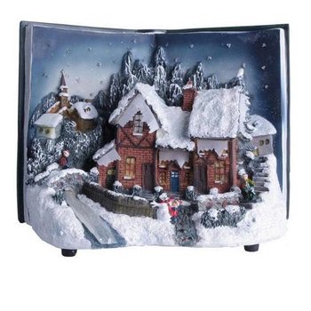 KERSTDORP IN BOEKVORM MET GLOW VERLICHTING