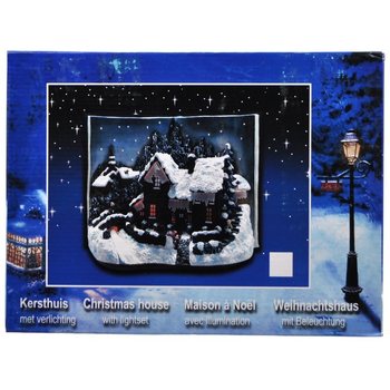 KERSTDORP IN BOEKVORM MET GLOW VERLICHTING