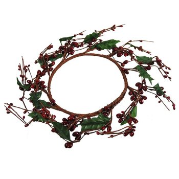 KERST DECORATIE BESSENKRANS (2st.)