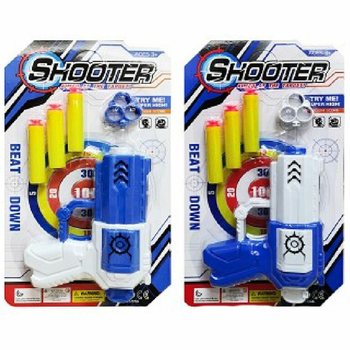 SHOOTER PISTOOL MET 3 ZUIGNAPPEN - OP KAART (6st.)