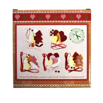 5-DELIGE MAAK JE EIGEN KERSTHANGERS SET - MODEL: 2 (6st.)