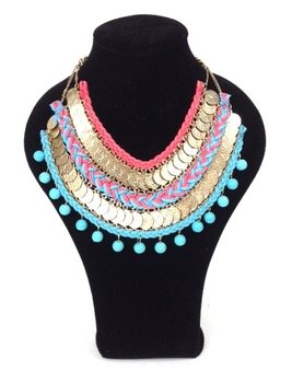 HALSKETTING TURQUOISE ROZE (1st)