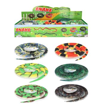 SLANGEN - 60 CM LANG  MIX SOORTEN IN DISPLAY (36st.)