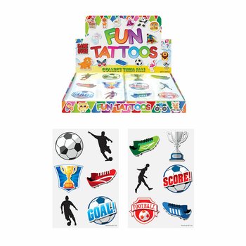 FUN TATTOOS - MODEL: VOETBAL IN DISPLAY  (96st.)