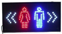 LED RECLAMEBORD - TOILET