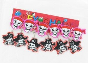 GLITTER PIRATEN SLEUTELHANGER (12st.)