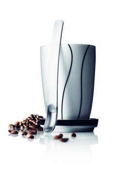 MENU BLACK CONTOUR THERMOBEKER GROOT MET ONDERZETTER EN LATTE LEPEL (1st.)