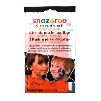 SNAZAROO - 6 SJABLONEN VOOR SCHMINK (12st.)
