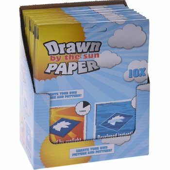 DRAWN BY THE SUN PAPER - ZONNEPRINTPAPIER - IN DISPLAY (48st.)