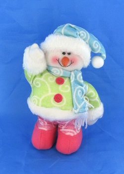 VROLIJK GEKLEURDE SNEEUWPOP (6st.)