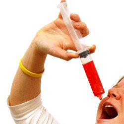 PARTY SHOOTERS IN DE VORM VAN EEN SPUIT (6st.)