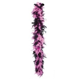 ZWART/ROZE BOA VOOR PRINSESSEN 180 CM. (6st.)