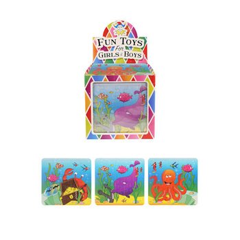 PUZZEL &ndash; SEA LIFE, 13 x12 Cm. IN DISPLAY (108st.)