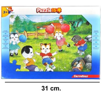 GROTE 15-DELIGE PUZZEL - MODEL: DE VRIENDJES (12st.)