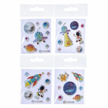 GLITTER STICKERS - MODEL: SPACE / RUIMTE (100st.)