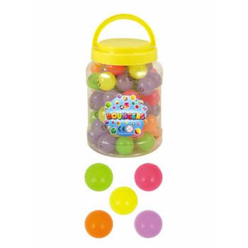 GLOW IN THE DARK STUITERBALLEN  &Oslash;3.3 CM. IN POT (72st.)