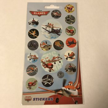 STICKERVEL: DISNEY PLANES,  Afm. 20 x 10 Cm. (10st.)