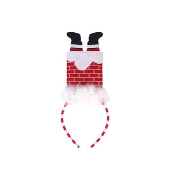 KERST DIADEEM &ndash; KERSTMAN IN SCHOORSTEEN OP JE HOOFD (24st.)