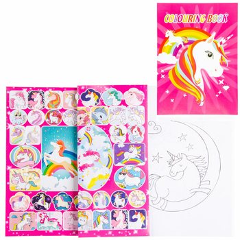 A4 - UNICORN / EENHOORN KLEURBOEK  21x28 Cm, MET STICKERS (12st.)