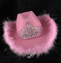 COWBOY HOED - ROSE (6st.)