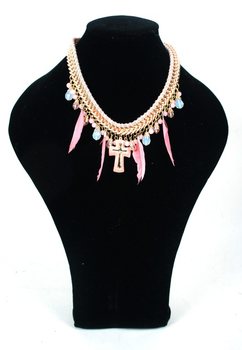 LUXE IBIZA LOOK HALSKETTING ROZE (1st)