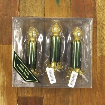 3 KERSTBOOM DECORATIE KAARSEN (6st.)