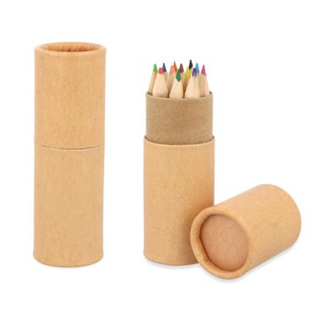 12x KLEURPOTLODEN IN KOKER: MODEL: ECO FRIENDLY - IN DISPLAY (20st.)