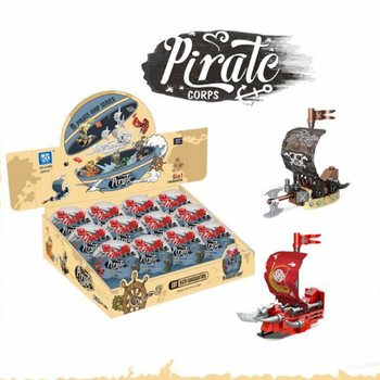BRICKS BOUWSTENEN - BOUW EEN PIRATENSCHIP IN BOL (12st.)
