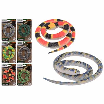 ANIMAL WORLD - SLANG 60CM OP KAART (24st.)