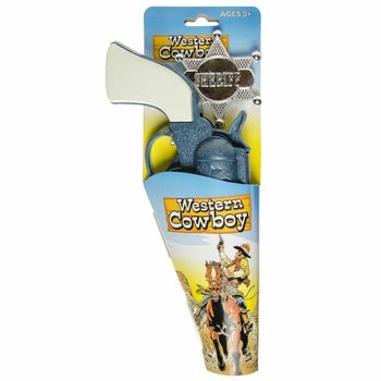 COWBOY PISTOOL + BADGE (6st.)