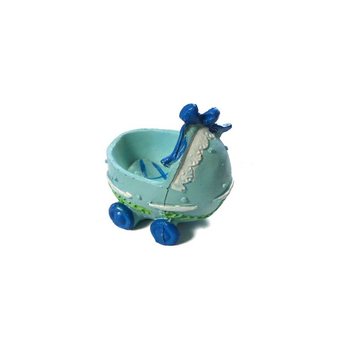 GEBOORTE TAARTTOPPER - KINDERWAGEN - BLAUW (2st.)