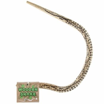 HOUTEN KRONKELENDE SLANG - 50CM LANG - IN DISPLAY (24st.)