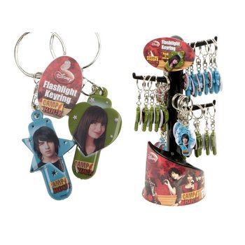 CAMP ROCK LICHTGEVENDE SLEUTELHANGER OP DISPLAY (36st.)